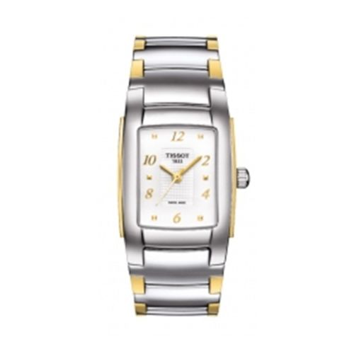 Tissot T-10 Stainless Steel / PVD Gold / White